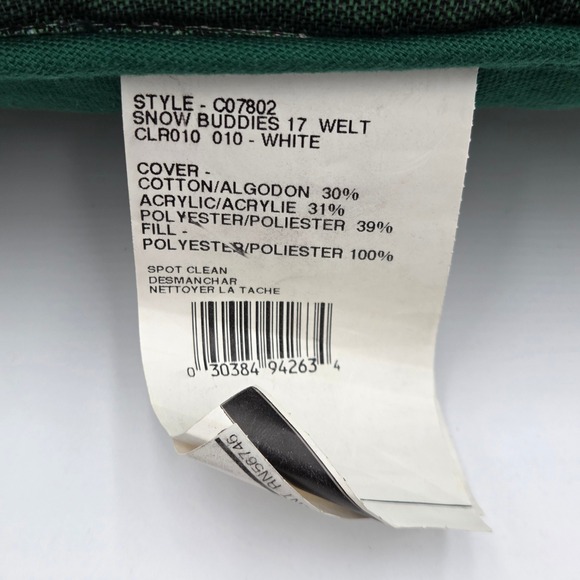 Riverdale Snowman Snow Buddies Christmas Tapestry Throw Pillow Made in USA - Picture 3 of 7